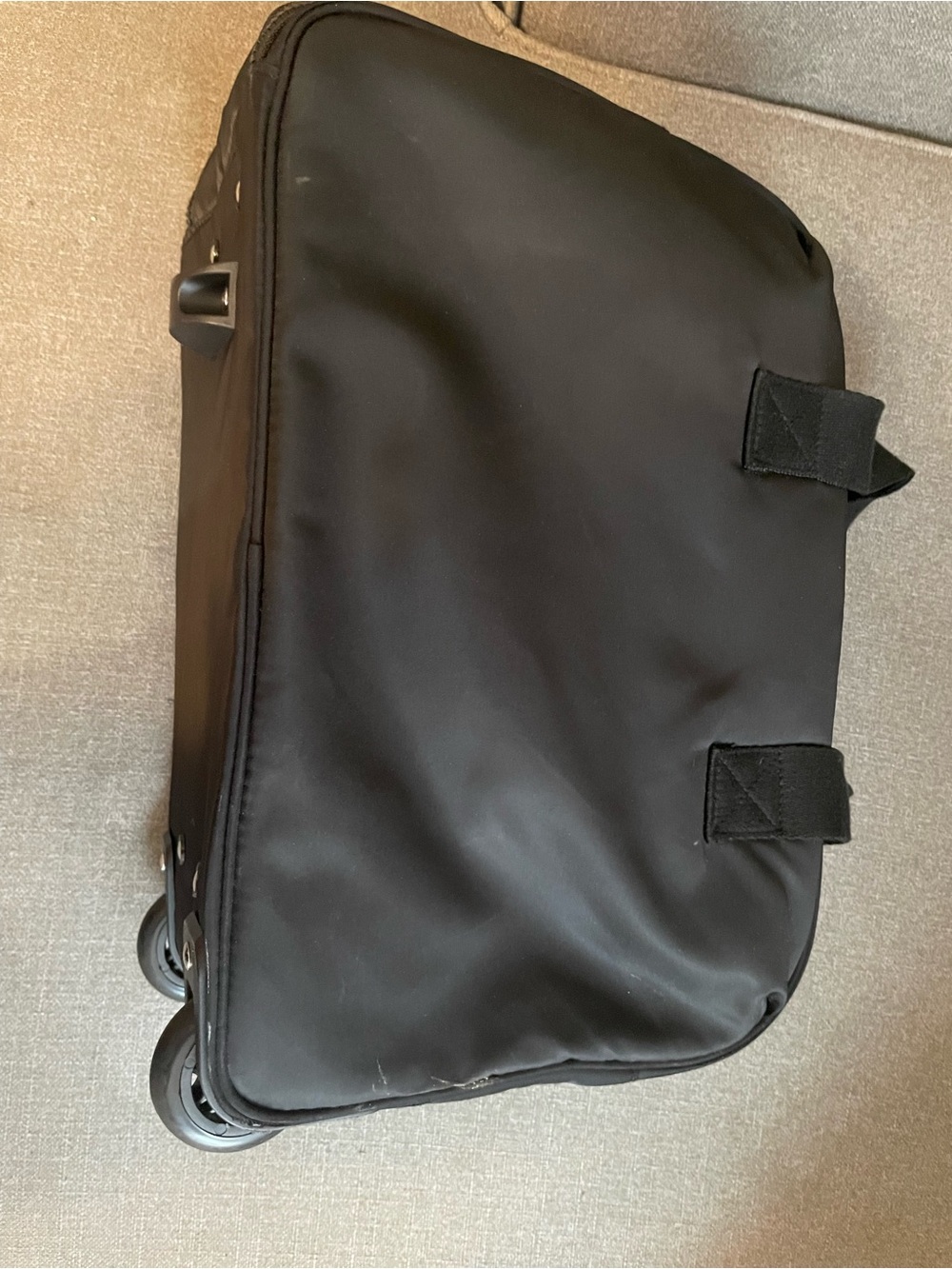 Black Travel Cabin Bag With Wheels